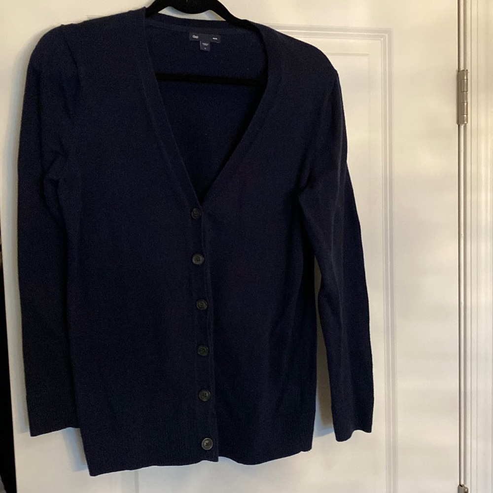 Gap Navy cardigan size large